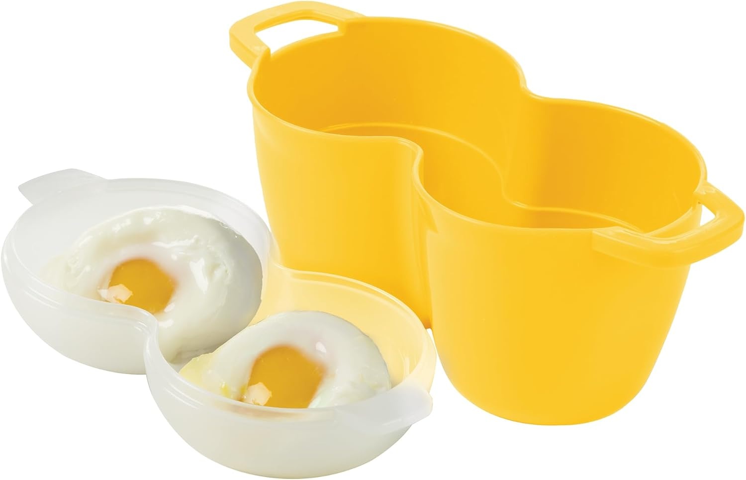 image:imagePrep Solutions by Progressive Microwave Poach Perfect Poach Perfect Eggs NoMess Odor Free BPA FREE Dishwasher Safe2 Eggs