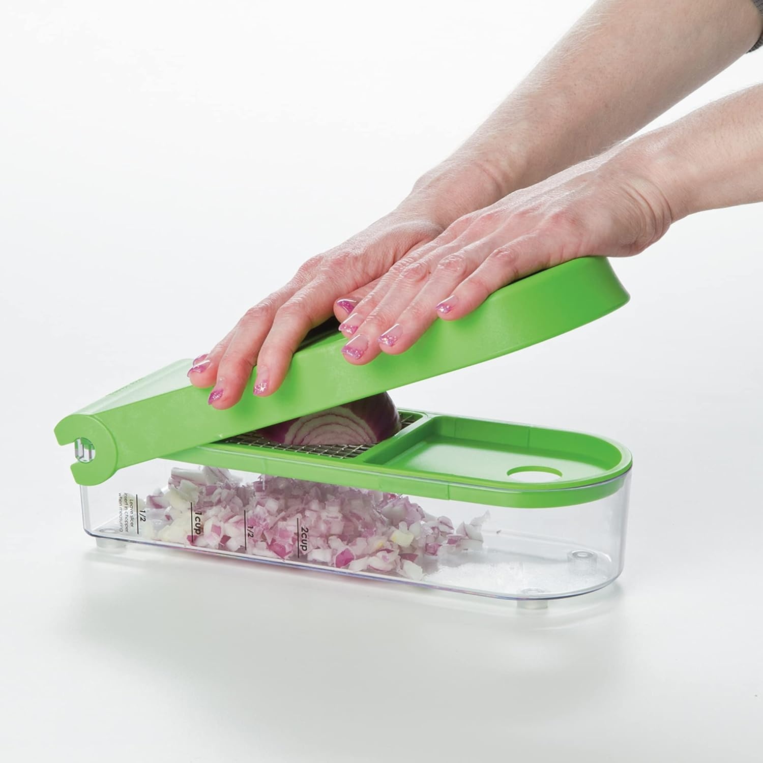 image:imagePrepWorks Onion Chopper GreenWhite Standard for Quick and Easy Dicing and Chopping