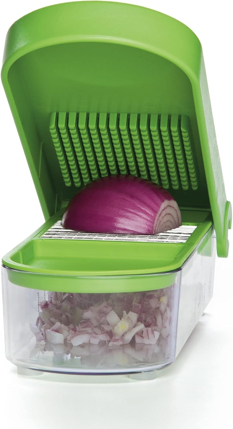 image:imagePrepWorks Onion Chopper GreenWhite Standard for Quick and Easy Dicing and Chopping