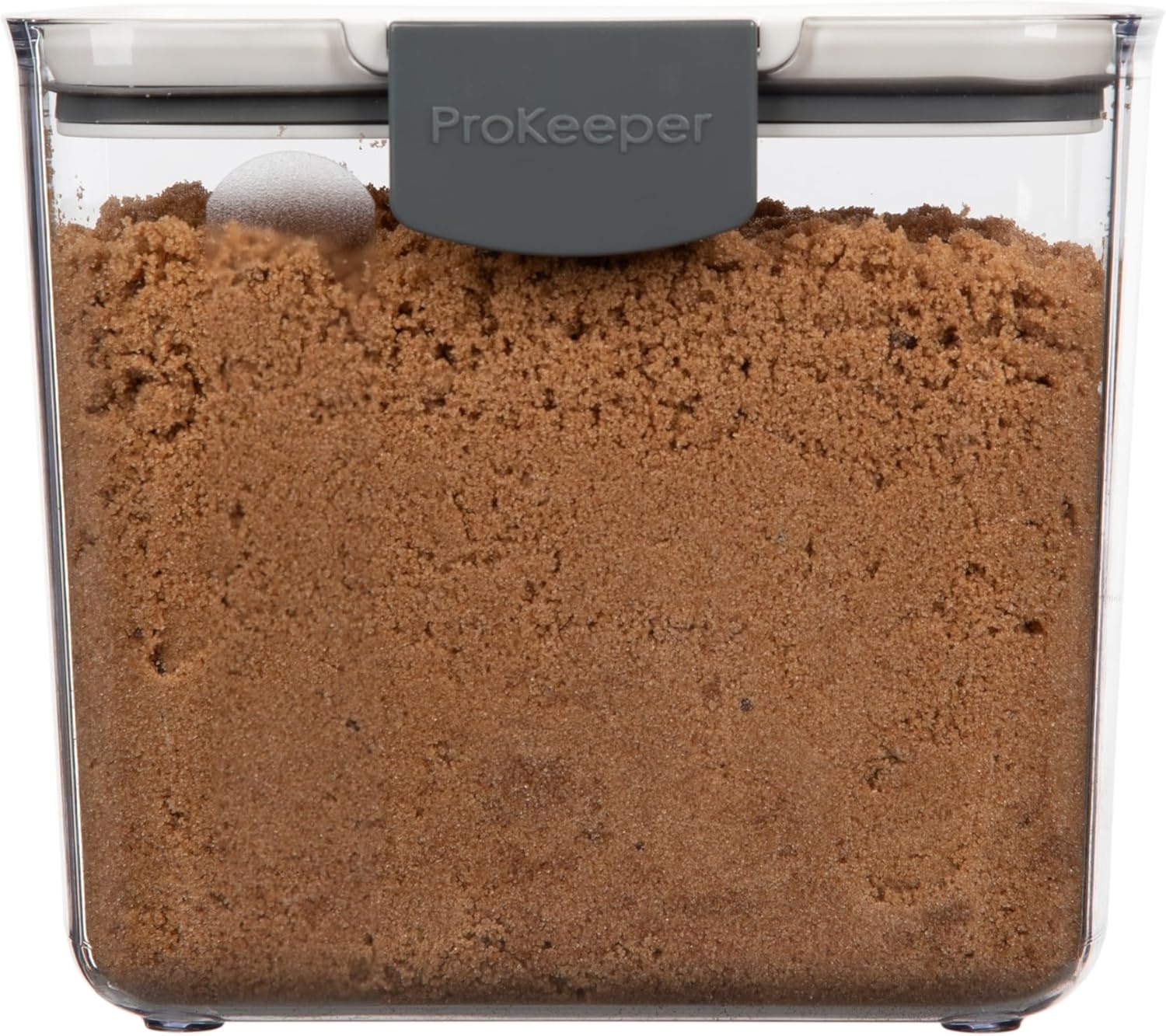 image:imageProKeeper 1 Quart Airtight Powdered Sugar Storage Container Grey BPAFree PlasticClear