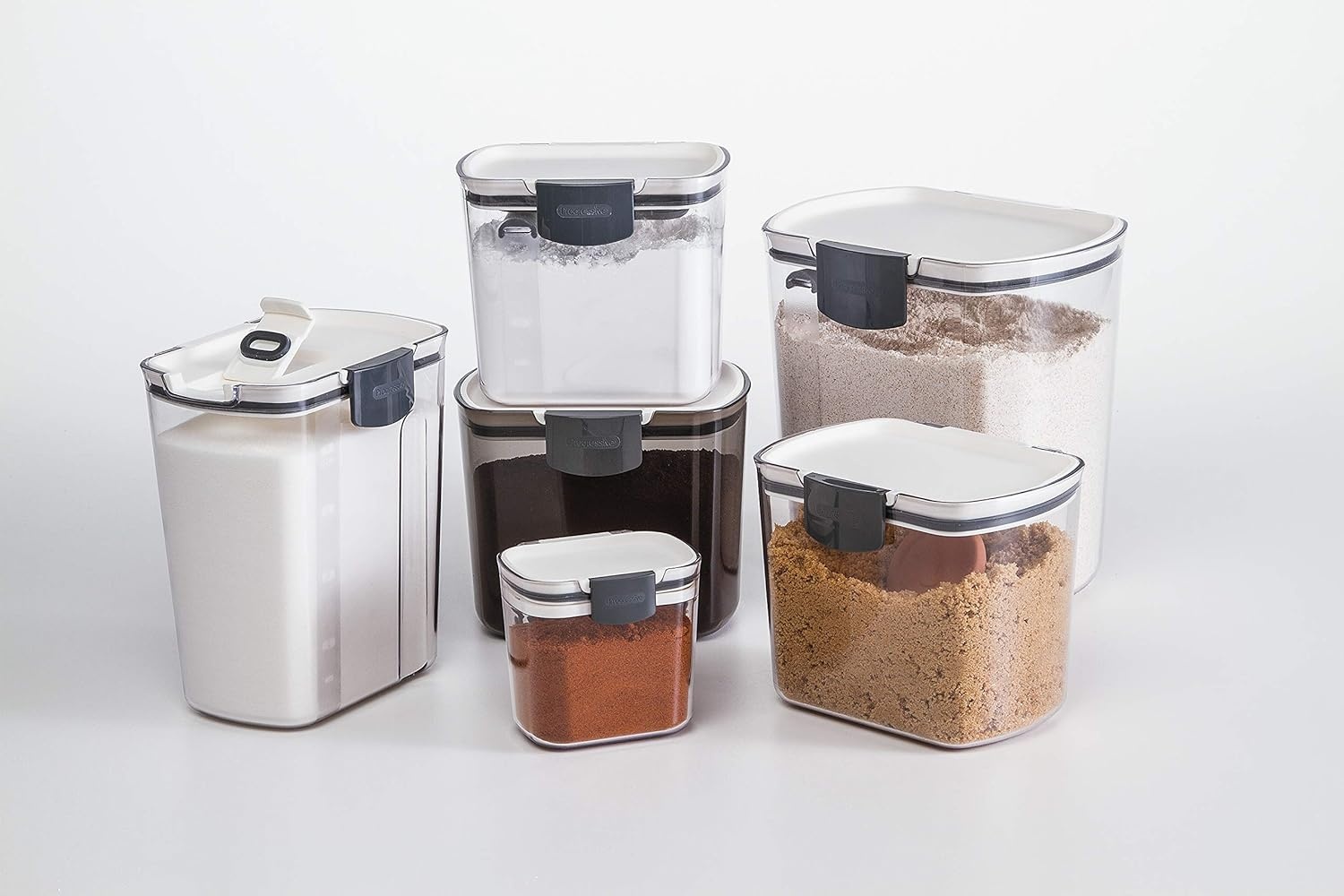 image:imageProKeeper 1 Quart Airtight Powdered Sugar Storage Container Grey BPAFree PlasticGrey