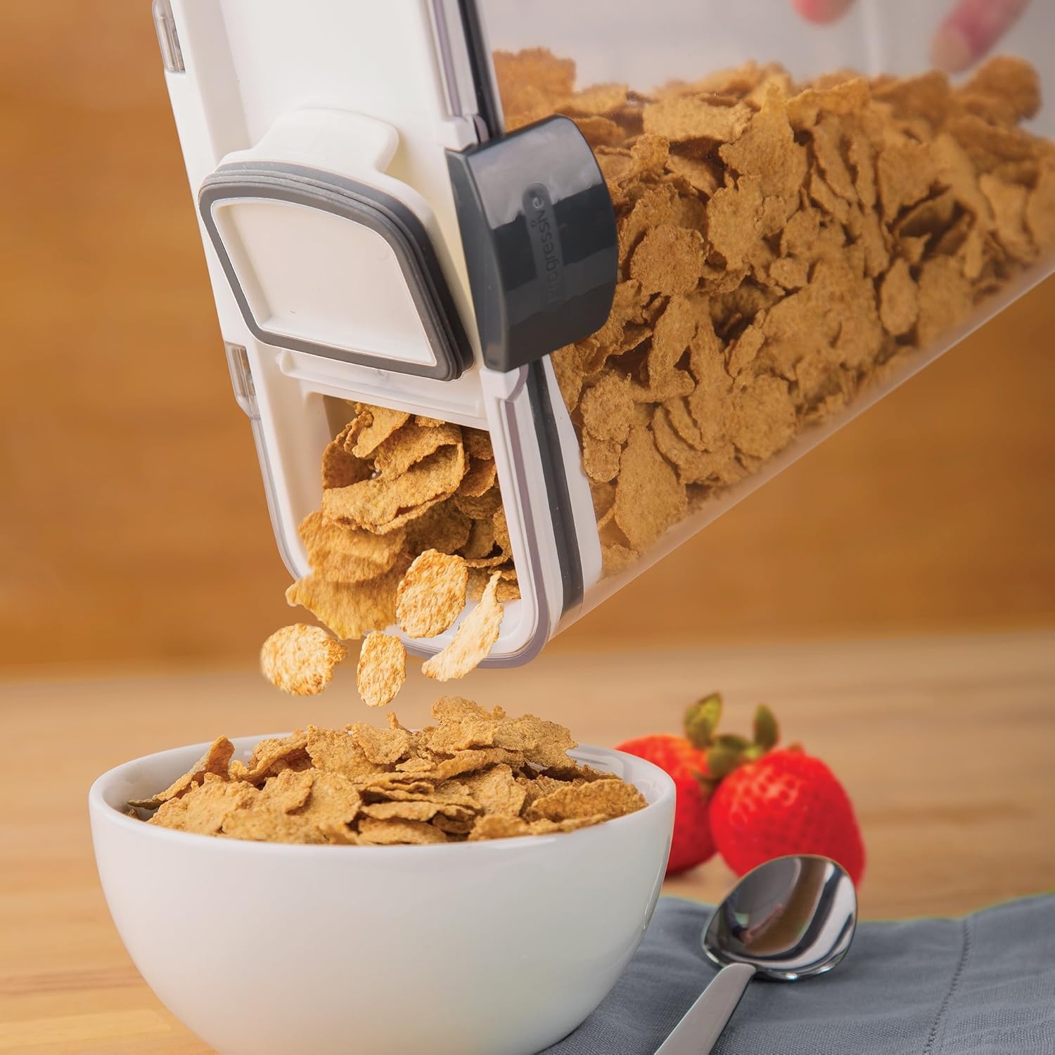 image:imageProKeeper Cereal Keeper 3Quart Airtight Seal BPAFree Plastic Storage Container1 Piece Pack of 6