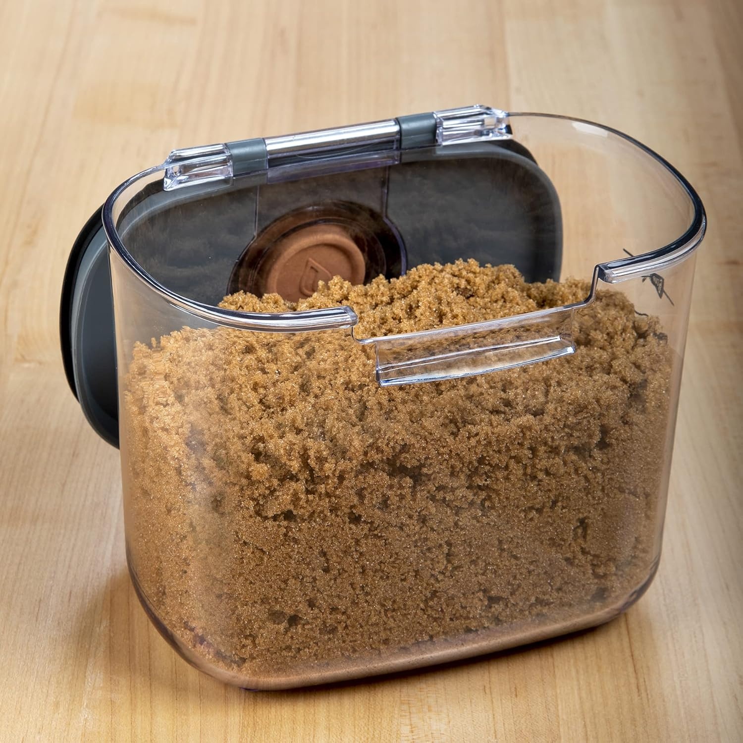 image:imageProKeeper by Progressive International Clear Plastic Airtight Food Bakers Kitchen Storage Organization Container Canister Set with Magnetic Accessories Flour 4QuartBrown Sugar Prokeeper