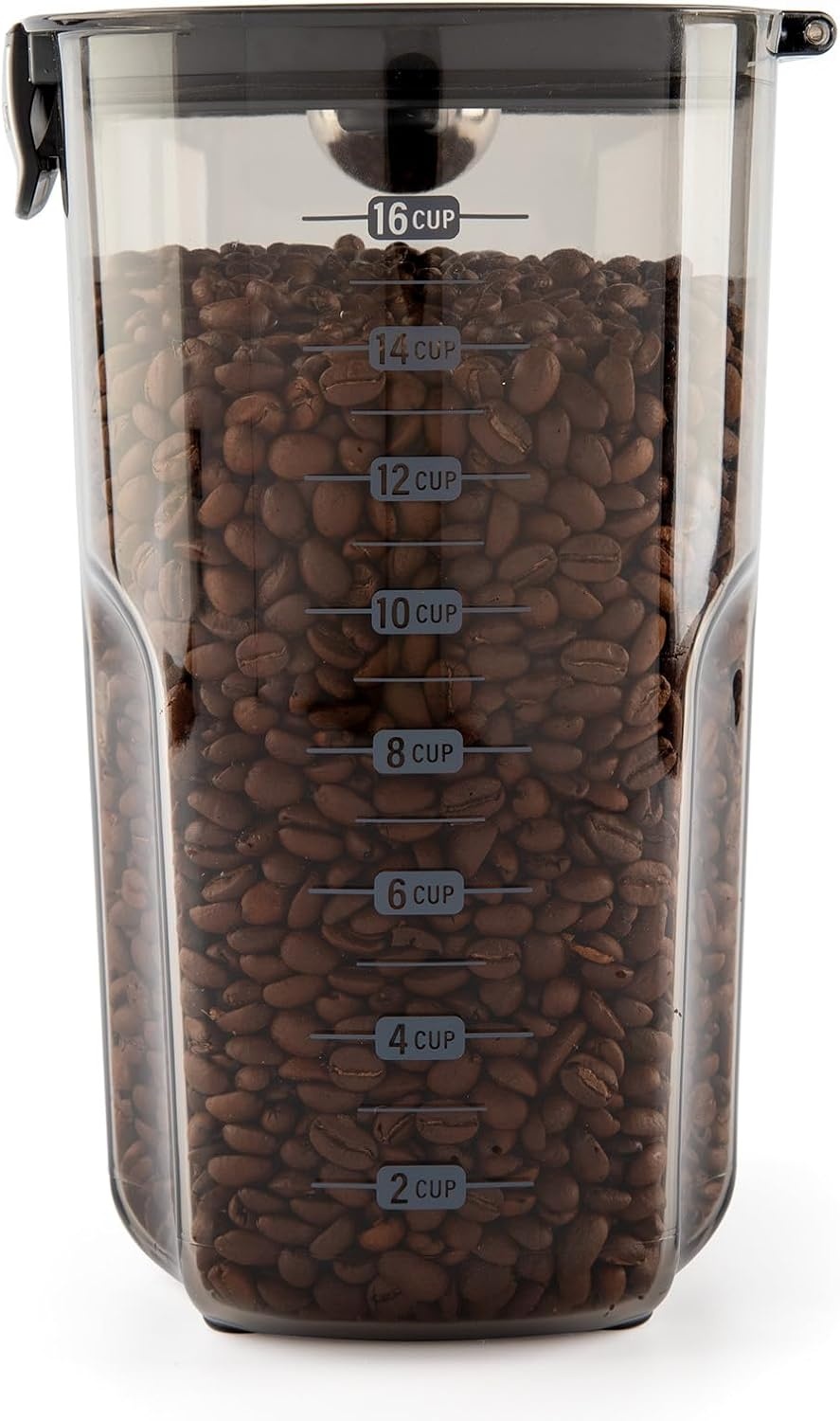 image:imageProKeeper by Progressive International Clear Plastic Airtight Food Bakers Kitchen Storage Organization Container Canister Set with Magnetic Accessories Flour 4QuartJumbo Coffee Prokeeper