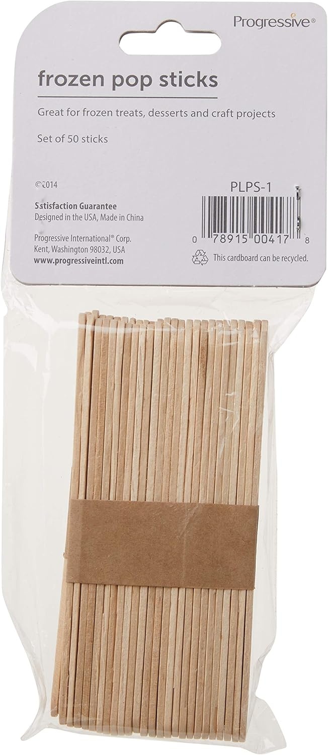 image:imageProgressive International Prepworks by Progressive Wood Freezer Pop Sticks 50 Count natural