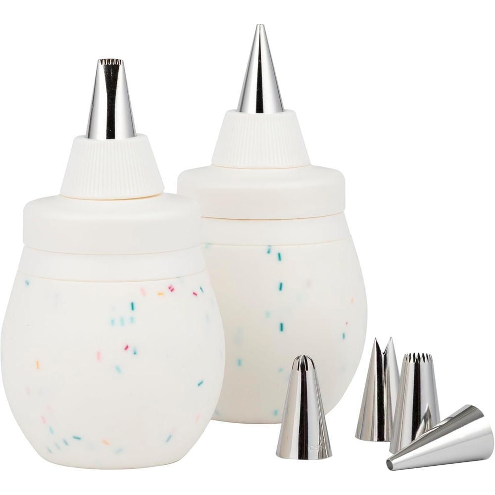 image:imagePrepWorks Decorating Kit Complete Set for Cake Cupcake and Cookie Decorating with Piping Tips Bags and AccessoriesConfetti
