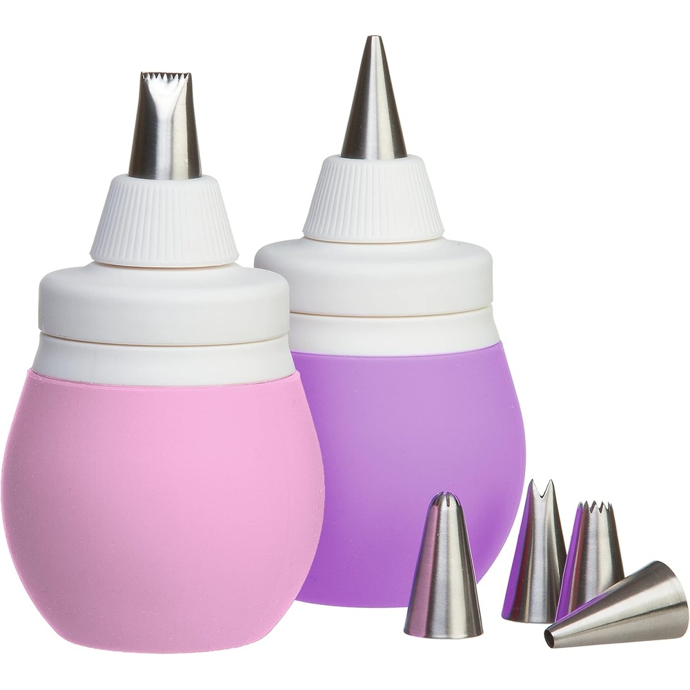 image:imagePrepWorks Decorating Kit Complete Set for Cake Cupcake and Cookie Decorating with Piping Tips Bags and AccessoriesPink