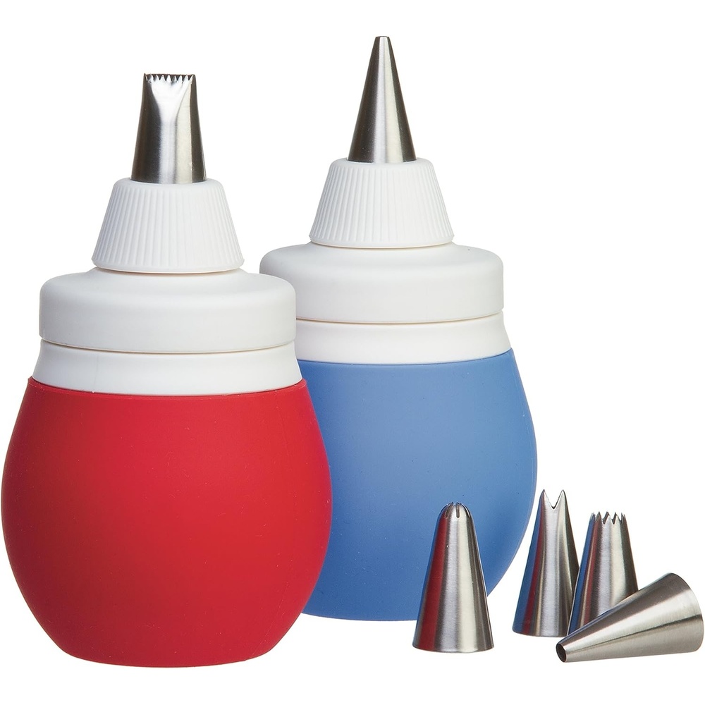 image:imagePrepWorks Decorating Kit Complete Set for Cake Cupcake and Cookie Decorating with Piping Tips Bags and AccessoriesRed