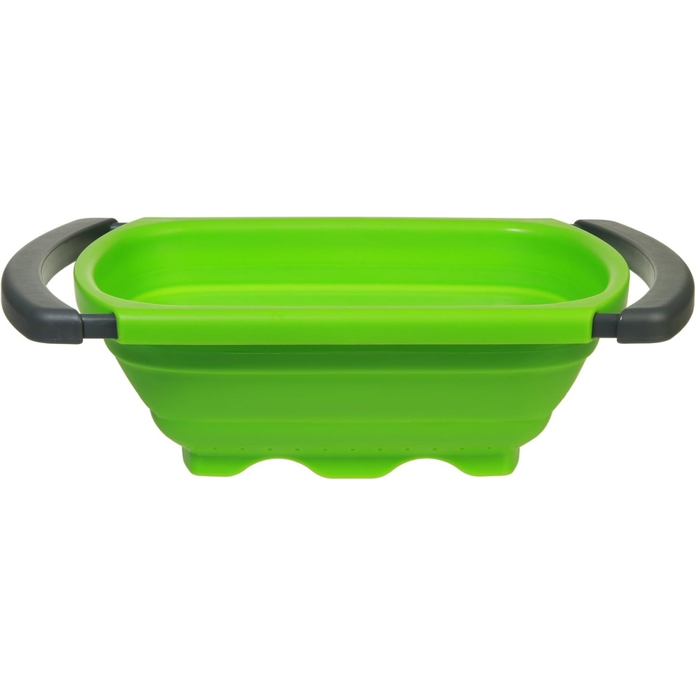 image:imagePrepworks by Progressive Collapsible Overthe Sink Colander Green 6 Quart