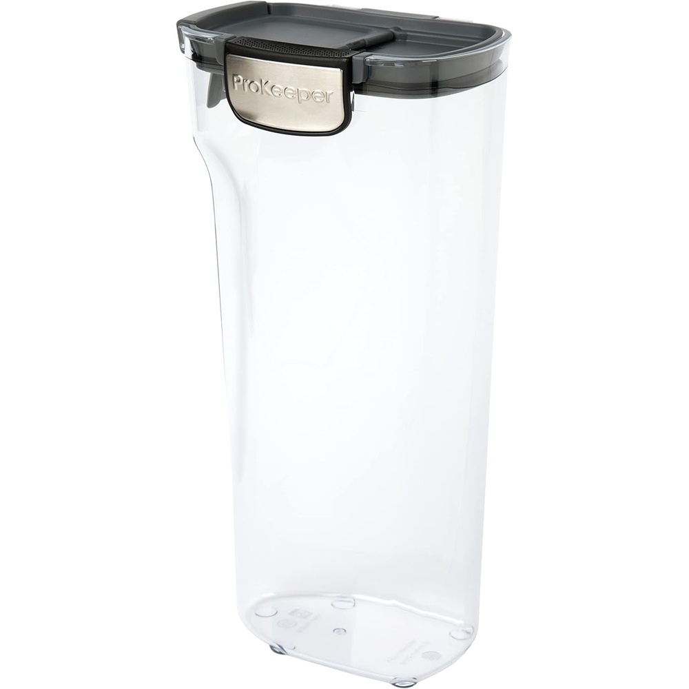 image:imageProKeeper by Progressive International Clear Plastic Airtight Food Bakers Kitchen Storage Organization Container Canister Set with Magnetic Accessories Flour 4QuartPasta Prokeeper
