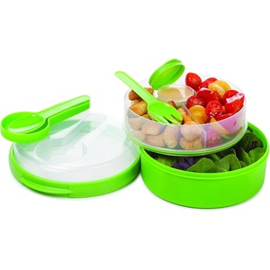 image:imagePrep Solutions by Progressive On the Go Hand Held Lunch BoxSalad Bowl  Green