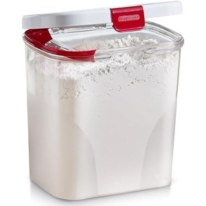 image:imagePrepSolutions Flour Keeper  Airtight Storage Container for Flour Sugar amp Dry Goods 5 lb Capacity BPAFree Easy Pour Design38 qt Pack of 6