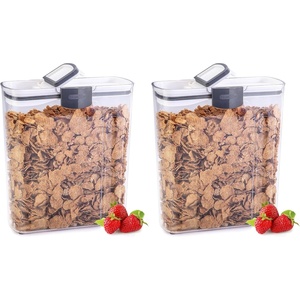 image:imageProKeeper Cereal Keeper 3Quart Airtight Seal BPAFree Plastic Storage Container1 Piece Pack of 2
