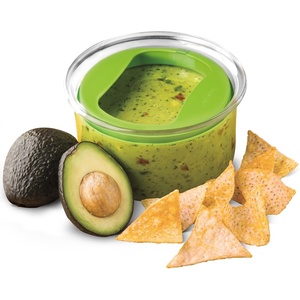 image:imageProKeeper Fresh Guacamole Plastic Kitchen Storage Container with Airtight Lid Green for Guacamole and Food StorageGreen