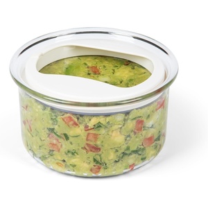 image:imageProKeeper Fresh Guacamole Plastic Kitchen Storage Container with Airtight Lid Green for Guacamole and Food StorageWhite