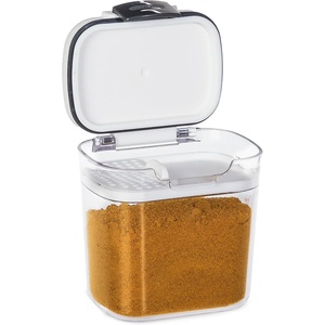 image:imageProKeeper Mini Spice amp Herb Storage Container  15 Cups Airtight Clear Plastic for Baking Soda Powder and Snacks1Piece