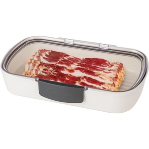 image:imageProKeeper Progressive International Prepworks Mini Deli Air Tight Silicone Sealed Food Storage Container with Clear Dry Erase Compatible Lid 575 Inches LongDeli Keeper