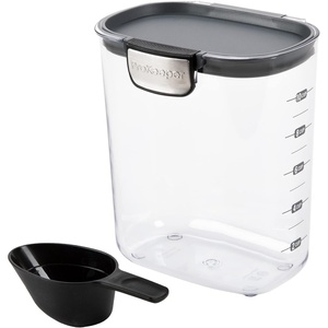 image:imageProKeeper by Progressive International Clear Plastic Airtight Food Bakers Kitchen Storage Organization Container Canister Set with Magnetic Accessories Flour 4QuartGrain Prokeeper