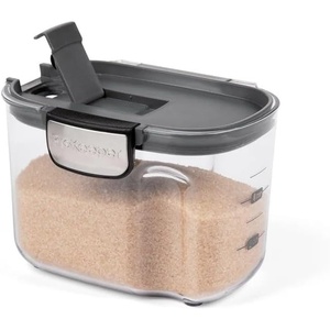 image:imageProKeeper by Progressive International Clear Plastic Airtight Food Bakers Kitchen Storage Organization Container Canister Set with Magnetic Accessories Flour 4QuartSpecialty Sugar