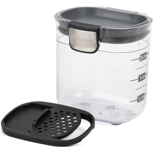 image:imageProKeeper by Progressive International Clear Plastic Airtight Food Bakers Kitchen Storage Organization Container Canister Set with Magnetic Accessories Flour 4QuartMini