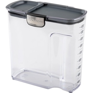 image:imageProKeeper by Progressive International Clear Plastic Airtight Food Bakers Kitchen Storage Organization Container Canister Set with Magnetic Accessories Flour 4QuartJumbo Cereal Prokeeper