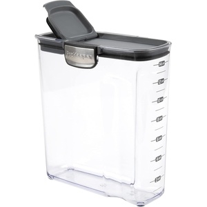 image:imageProKeeper by Progressive International Clear Plastic Airtight Food Bakers Kitchen Storage Organization Container Canister Set with Magnetic Accessories Flour 4QuartCereal