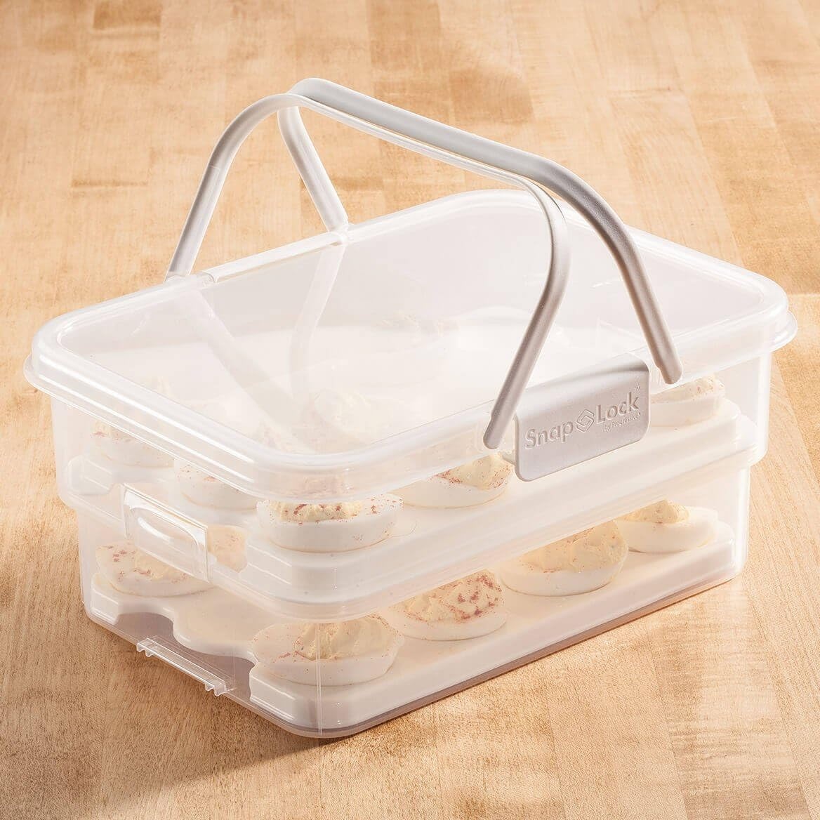 image:imageSnapLock by Progressive SNL1013W Collapsible Egg Carrier One Size WhiteWhite