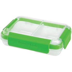 image:imageSnapLock by Progressive  SNL1002G SnapLock by Progressive Split Container  Green EasyToOpen LeakProof Silicone Seal SnapOff Lid Stackable BPA FREE
