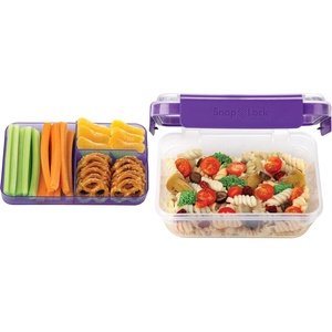image:imageSnapLock by Progressive BentoToGo Container  Blue SNL1021B EasyToOpen LeakProof Silicone Seal SnapOff Lid Stackable BPA FREEPurple