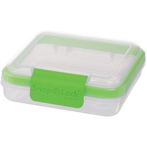 image:imageSnapLock by Progressive Sandwich ToGo Container  Green EasyToOpen LeakProof Silicone Seal SnapOff Lid Stackable BPA FREE