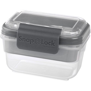 image:imageSnapLock by Progressive Snack ToGo Container  Gray SNL1000GY EasyToOpen LeakProof Silicone Seal SnapOff Lid Stackable BPA FREE